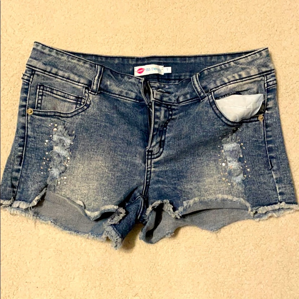 Denim shorts